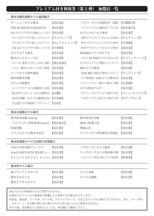 一般販売開始 宿泊施設等で使える プレミアム付き利用券第2弾 熊本国際観光コンベンション協会